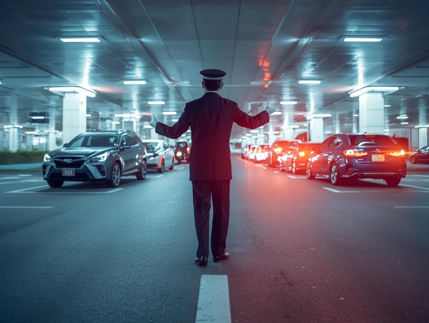 高輪ゲートウェイシティ 地下駐車場の日勤警備スタッフ 1