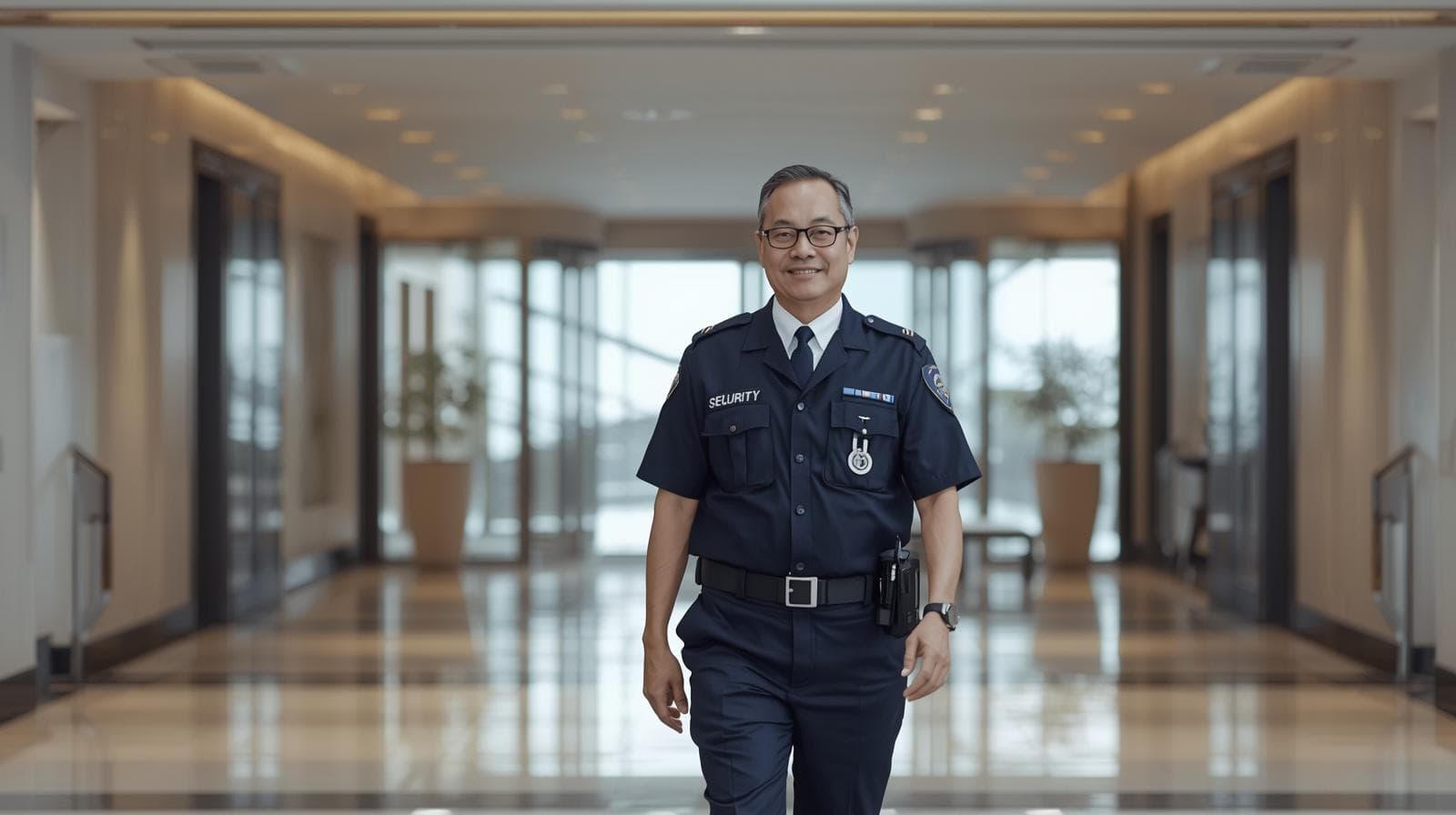 高輪ゲートウェイシティ 地下駐車場の警備スタッフ 3